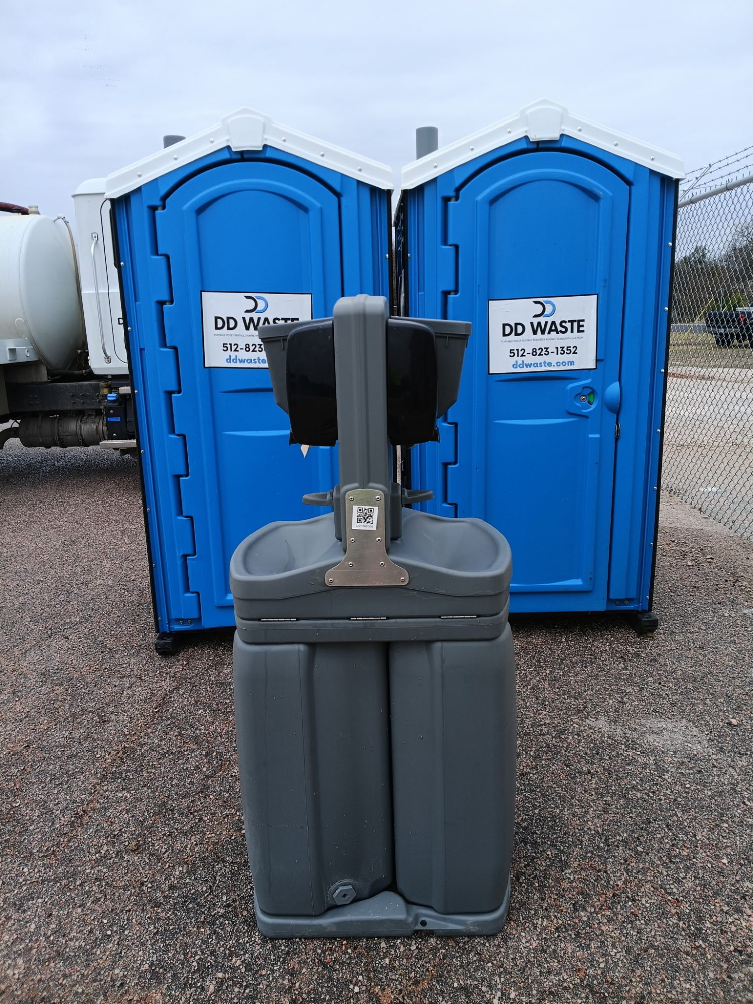 Portable hand washing station in Austin, TX